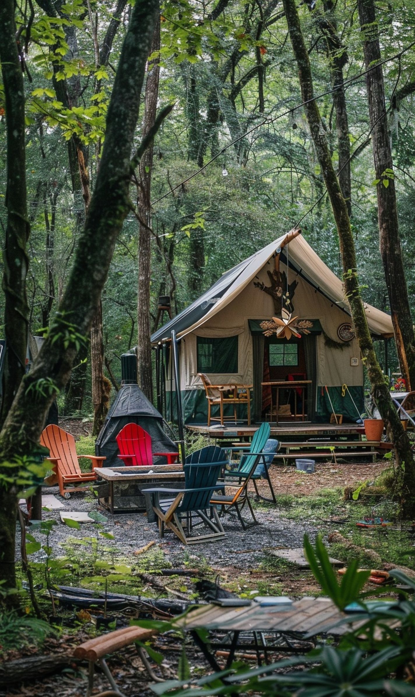 "Eco-Friendly Campsite Organization: Sustainable Outdoor Living"