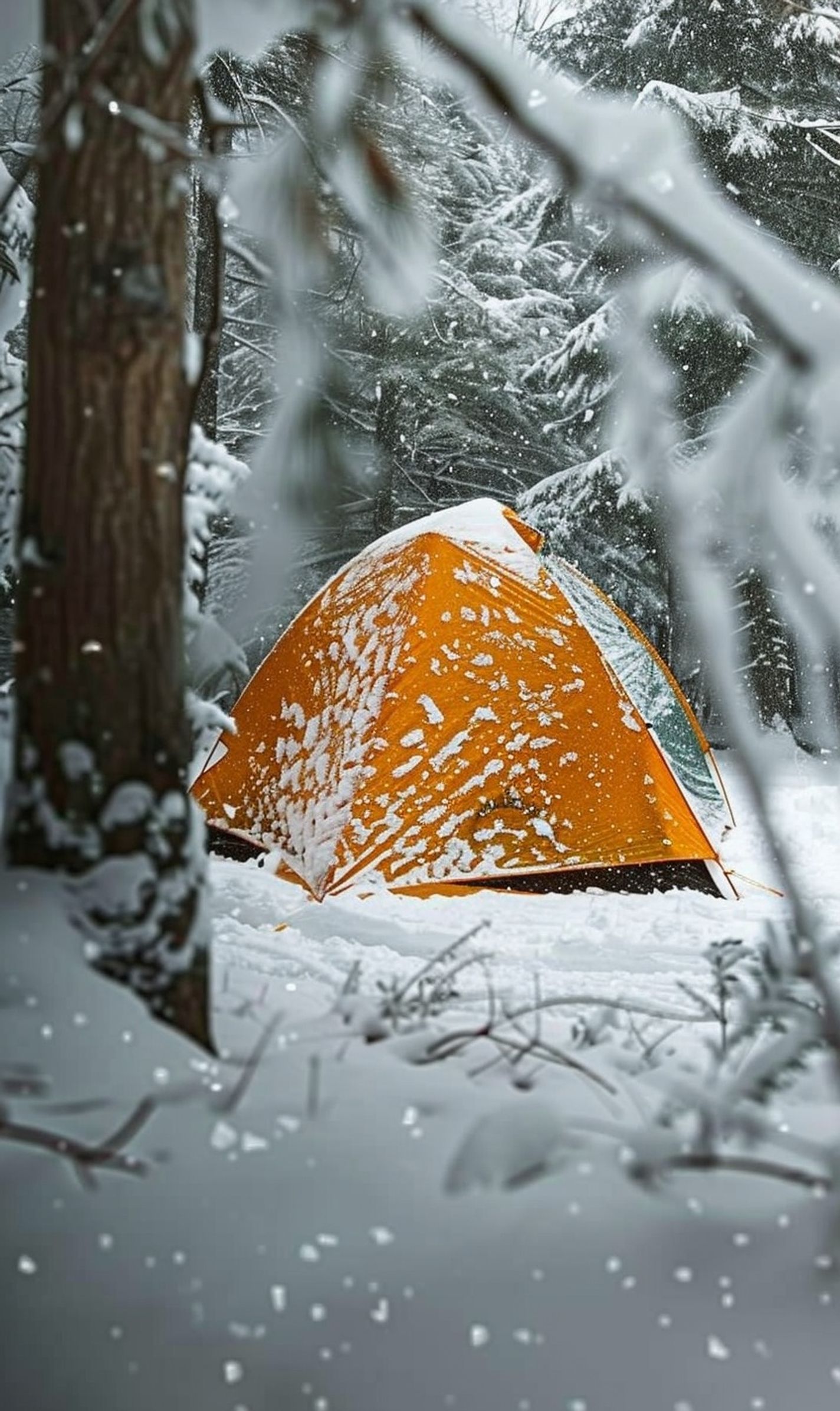 Securing Your Tent Against Winter Wind and Snow