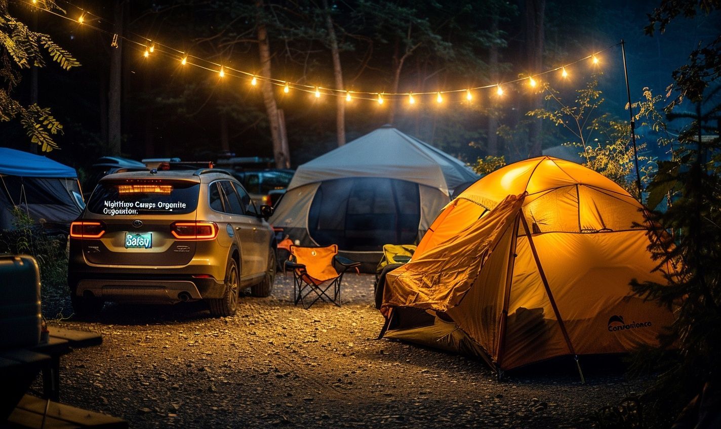 Setting Up a Safe Campsite at Night