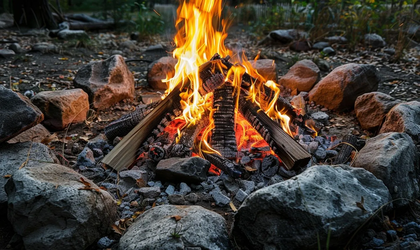 Constructing a Log Cabin Style Fire for Long-Lasting Heat