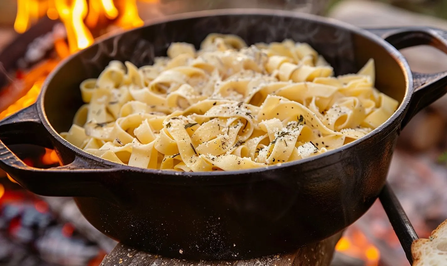 Enjoy Delicious Dutch Oven Pasta Under the Stars