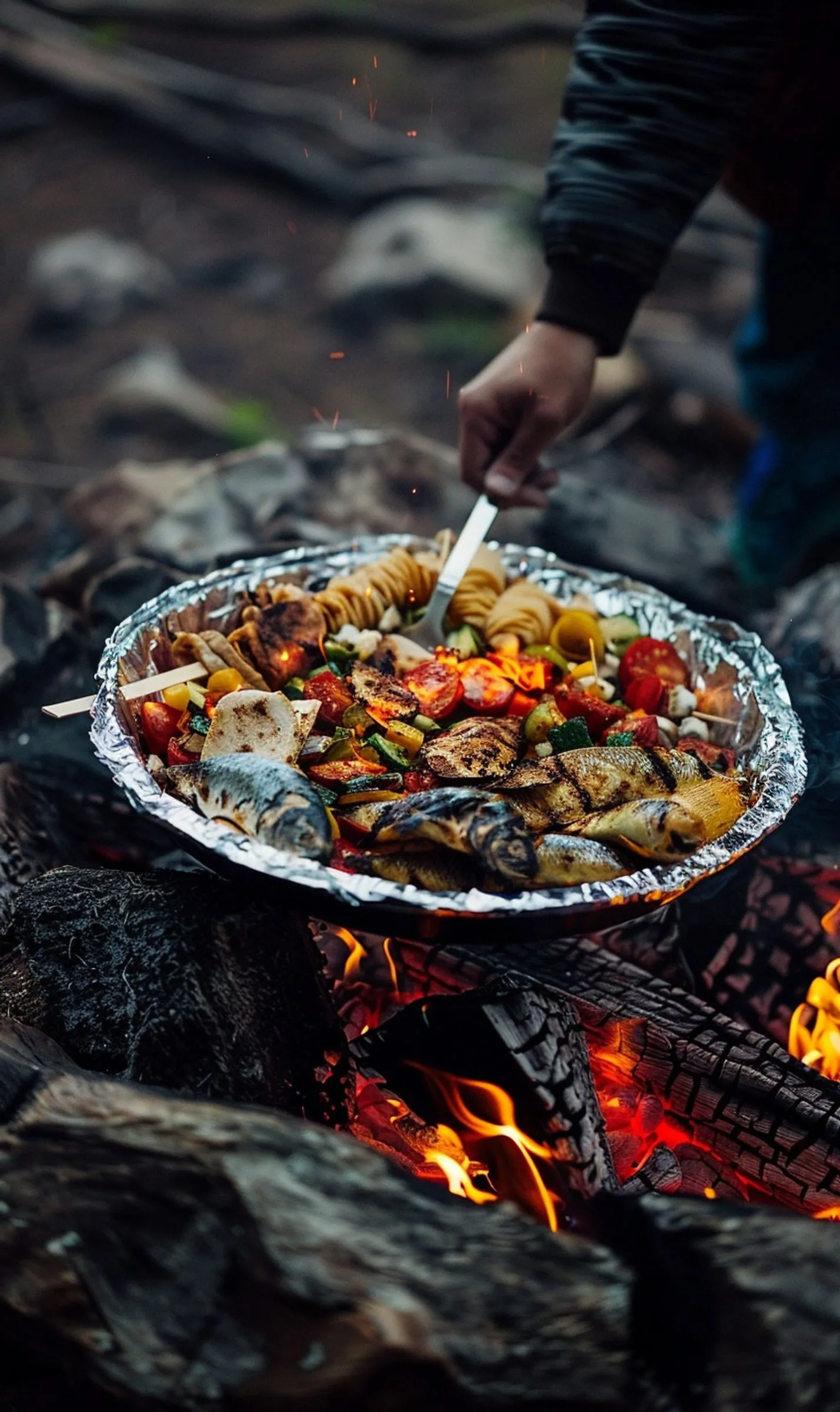 Simple Camp Setup with Easy Camping Food Options